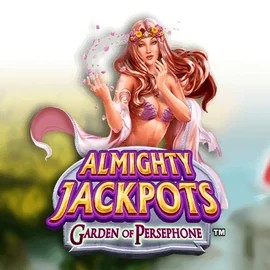 Almighty Jackpots: Garden of Persephone online game logo by Novomatic on boomzino-casino.eu