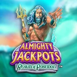 Almighty Jackpots – Realm of Poseidon casino game by Novomatic – featured logo at Boomzino Casino