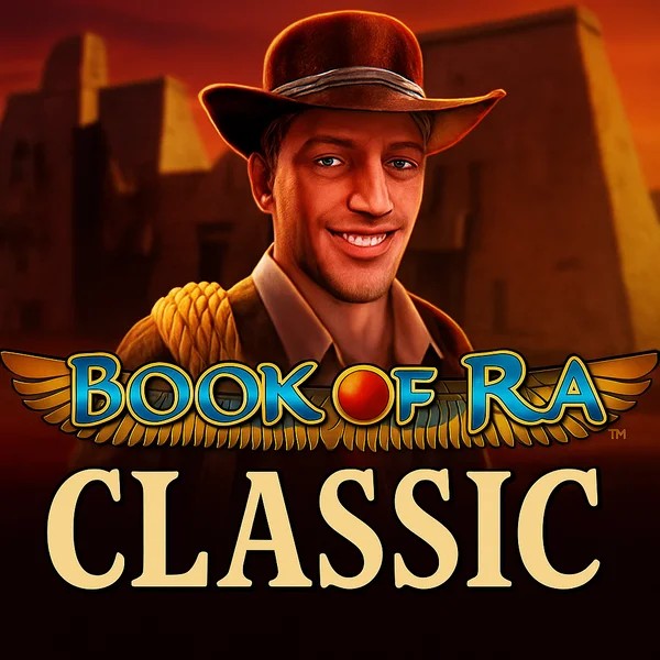 Book of Ra Classic logo – Slots by Novomatic at Boomzino Casino