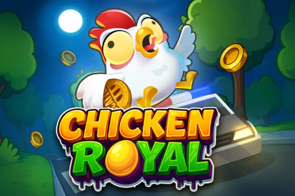 Chicken Royal slot visual from InOut available on boomzino-casino.eu