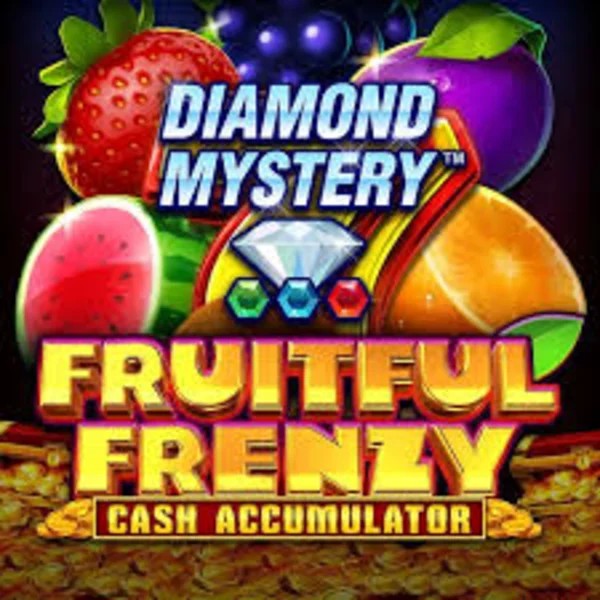 Diamond Mystery Fruitful Frenzy Cash Accumulator by Greentube, showcased at boomzino-casino.eu – game logo