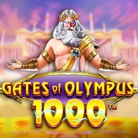 Slots logo of Gates of Olympus 1000 from Pragmatic Play at Boomzino Casino