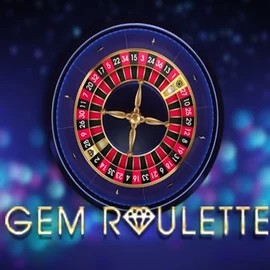 Gem Roulette slot logo by iSoftBet at Boomzino Casino