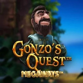 Gonzo's Quest Megaways logo – Slots by Red Tiger Gaming at Boomzino Casino