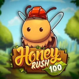 Honey Rush 100 slot logo by Play'n GO at Boomzino Casino