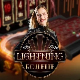 Lightning Roulette game by Evolution – logo hosted on Boomzino Casino
