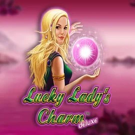 Lucky Ladys Charm Deluxe slot logo by Greentube at Boomzino Casino