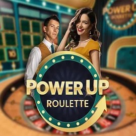 PowerUP Roulette logo by Pragmatic Play Boomzino Casino