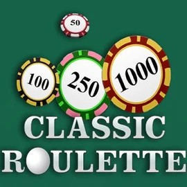 Roulette slot logo by OneTouch Games at Boomzino Casino