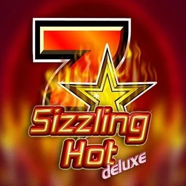 Sizzling Hot Deluxe by Novomatic, showcased at boomzino-casino.eu – game logo
