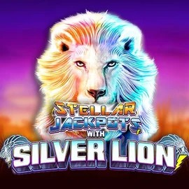 Stellar Jackpots with Silver Lion logo – Jackpots by Lightning Box Game at Boomzino Casino