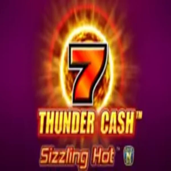 Thunder Cash Sizzling Hot slot logo by Novomatic at Boomzino Casino