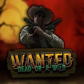Wanted Dead or a Wild online game logo by Hacksaw Gaming on boomzino-casino.eu